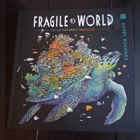 Fragile World Advanced Coloring Book For Adults, With Colored Pencils - Picture 2 of 8